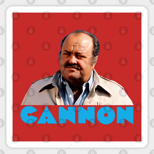 Cannon - Frank Cannon - 70s Cop Show Magnet by wildzerouk